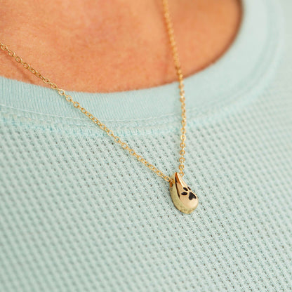 Always With Me Paw Teardrop Necklace