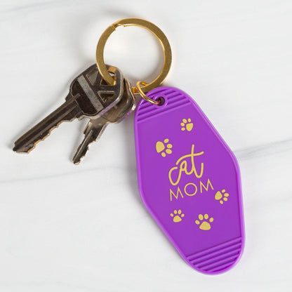 Pet Mom Vintage Style Keychain