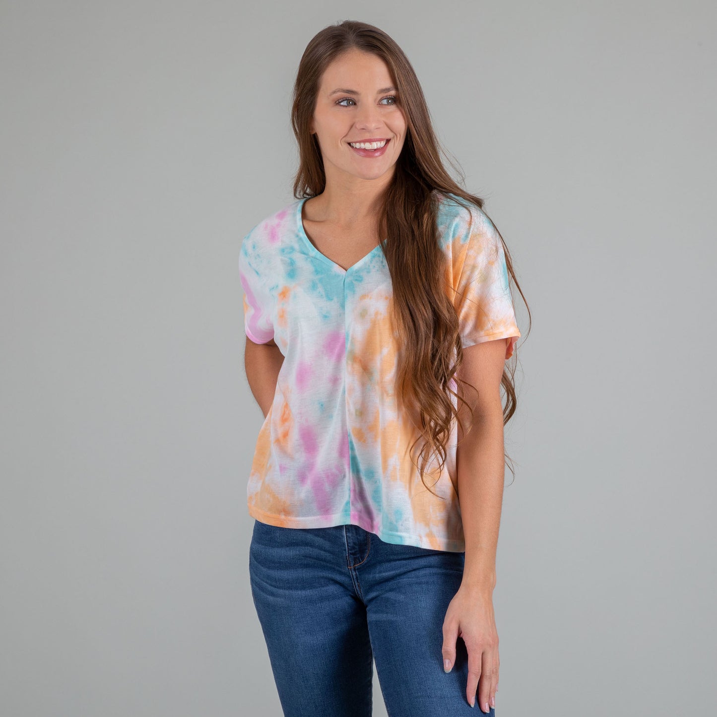 Tie-Dye Dolman Knit Top