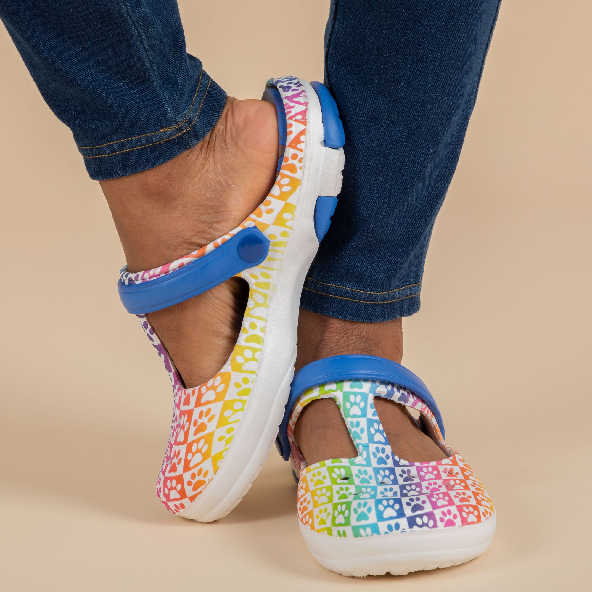 Multicolored Mary Jane Clogs The Animal Rescue Site