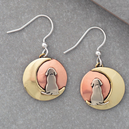 Moonlight Dog Earrings | Fair Trade