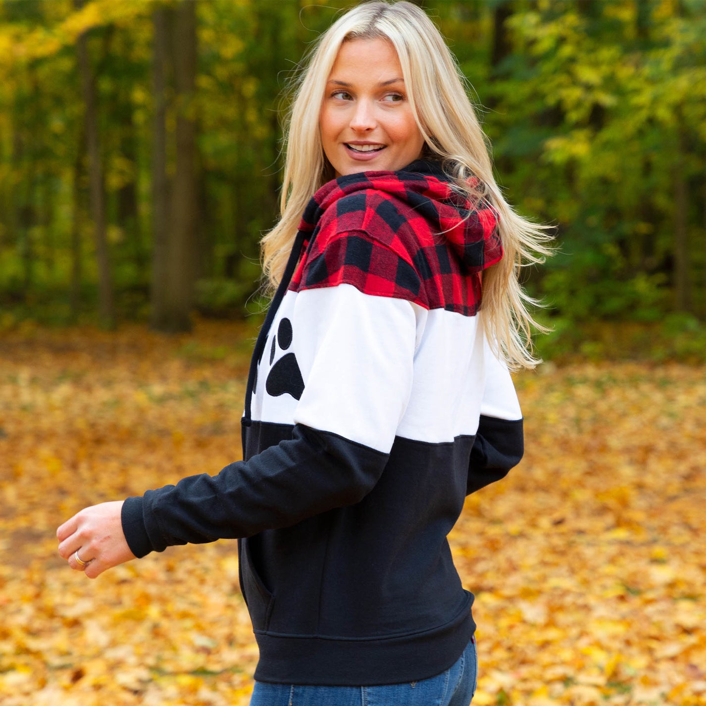Paw Women's Zip Up Hoodie