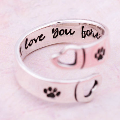 I Will Love You Forever Adjustable Sterling Ring