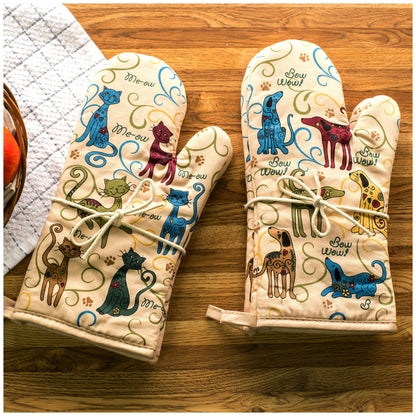 Pets & Paws Oven Mitts - Set of 2