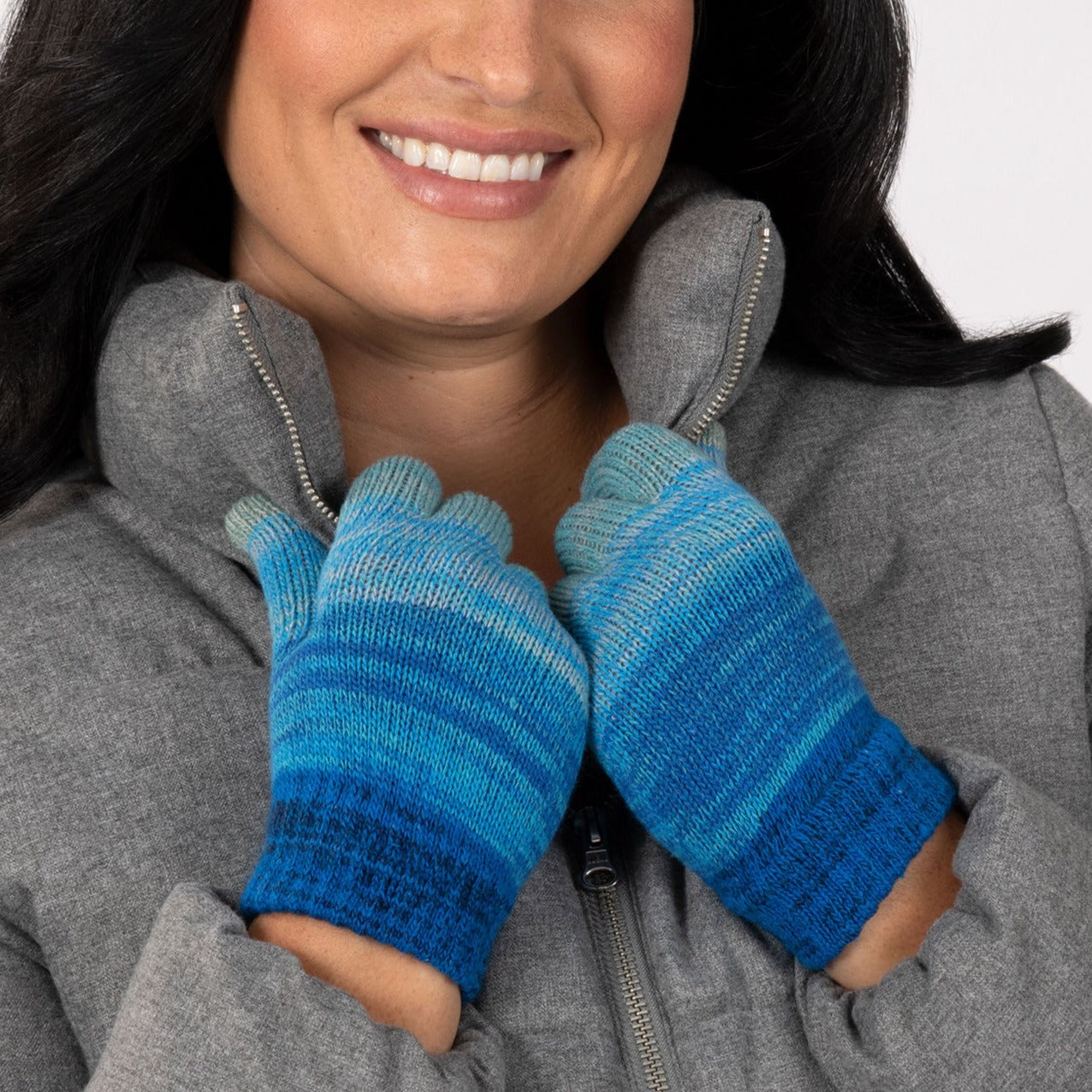 Rainbow Delight Touch Screen Gloves