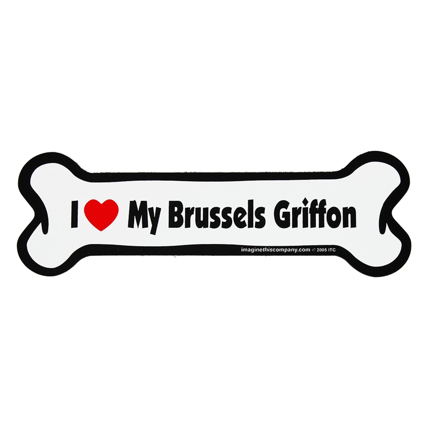 I Love My Dog Car Magnet: Breeds A - K