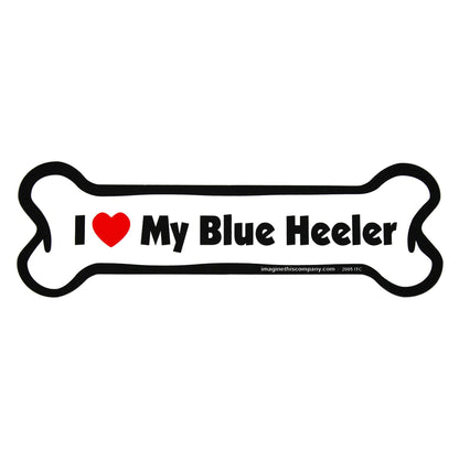 I Love My Dog Car Magnet: Breeds A - K