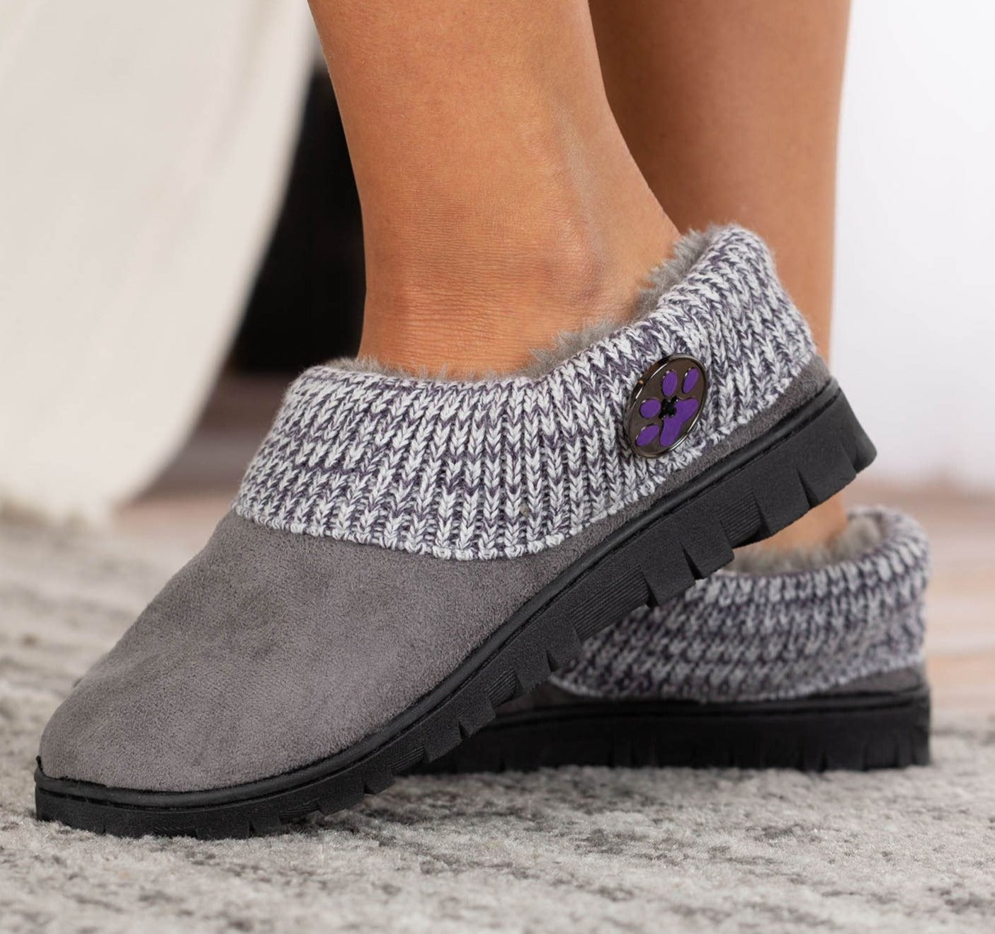 Purple Paw Comfy Clog Slippers