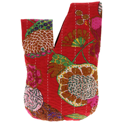 Hand Stitched Kantha Wristlet