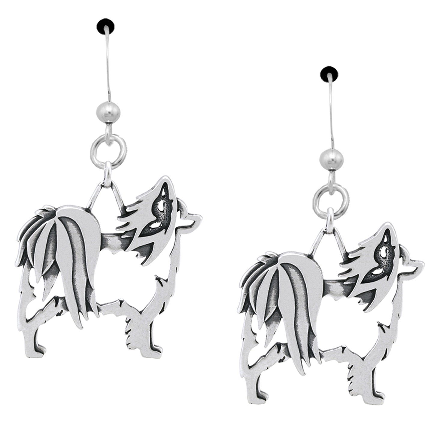 Recycled Sterling Dog Breed Earrings