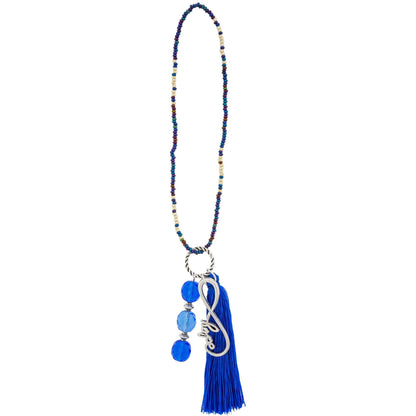 Promo - PROMO - Blue Hope Beaded Bag Charm