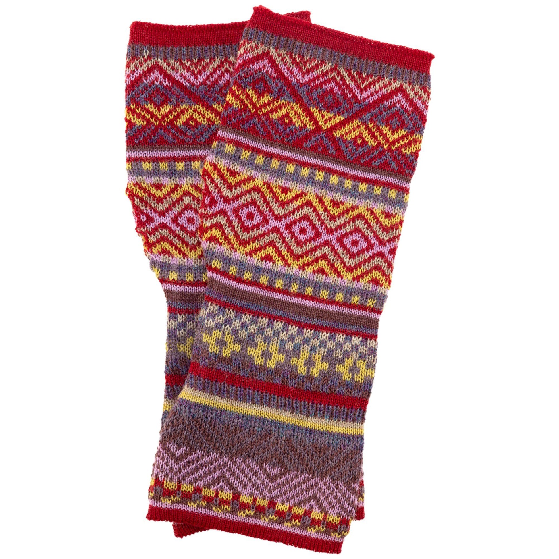 Peruvian Alpaca Wool Fingerless Mittens