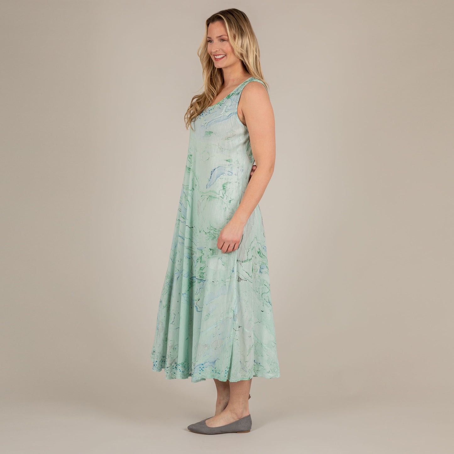 Marbleous Tie-Dye Long Dress | Fair Trade