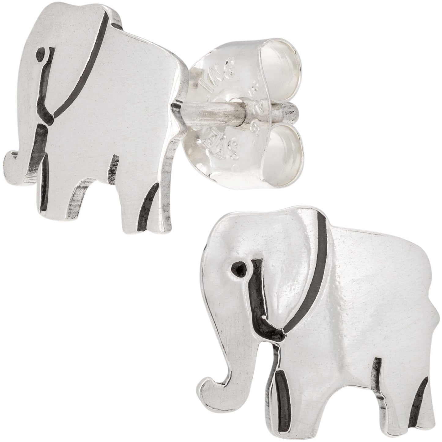 Proud Elephant Sterling Post Earrings