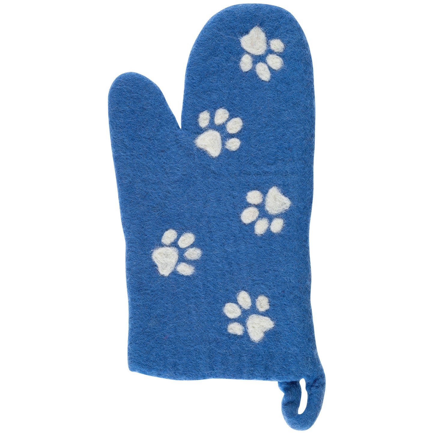 Handmade Felt Paw Print Oven Mitt