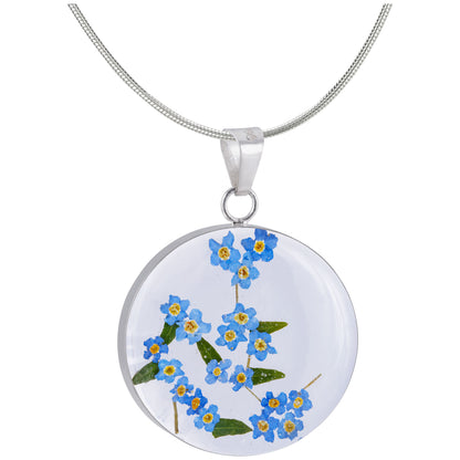 Forget-Me-Not Sterling Necklace