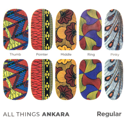 African Print Nail Wraps