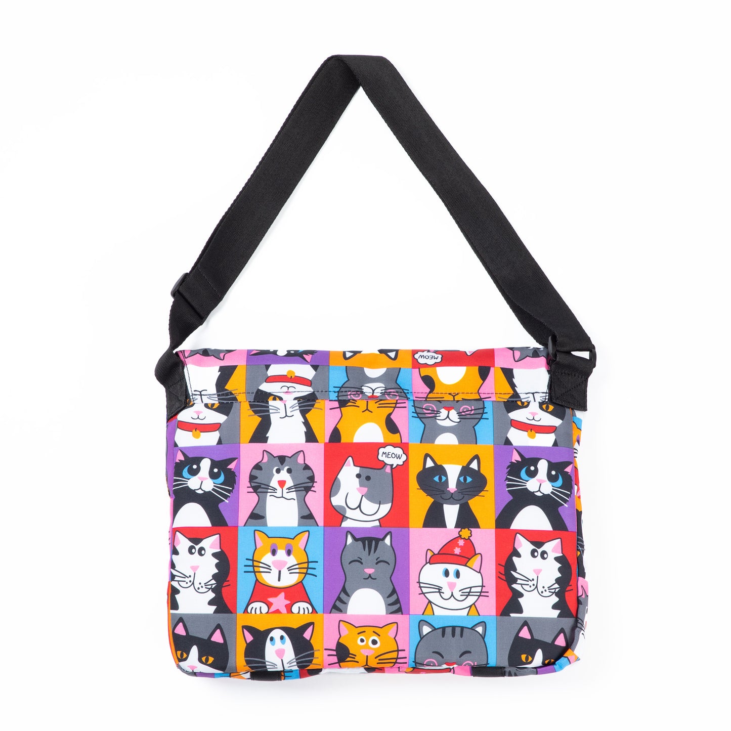 Pet Portrait & Paws Messenger Bag