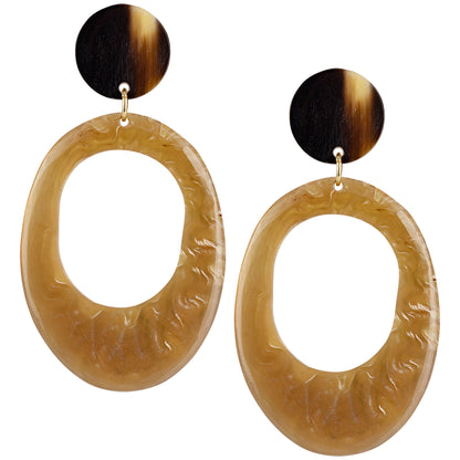 Slice of Life Horn Earrings