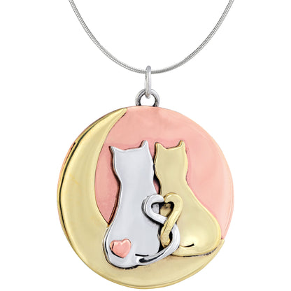 My Forever Sweetheart Cats Sterling Necklace