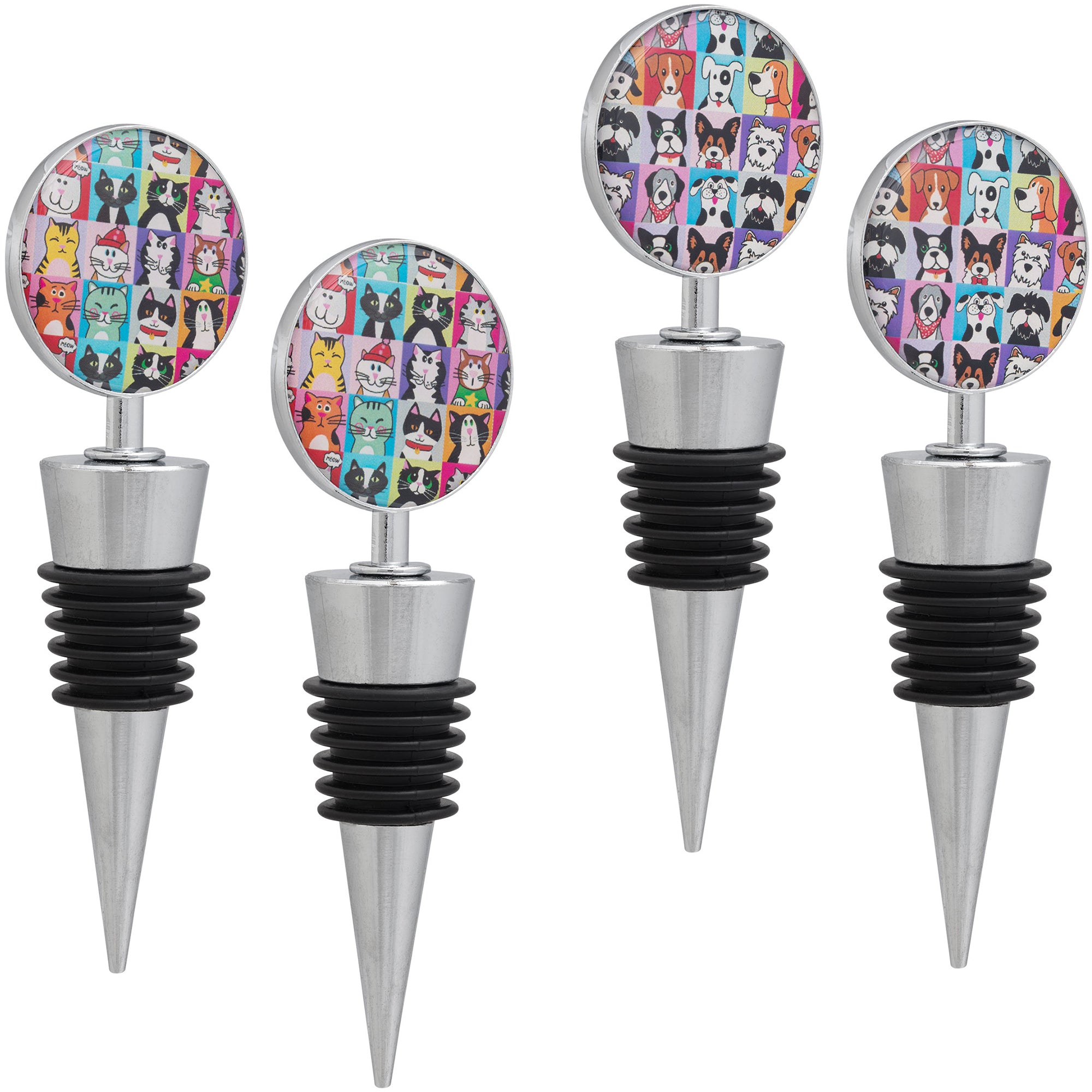Pet Portrait Wine Stopper - Set of 2 | The Animal Rescue Site