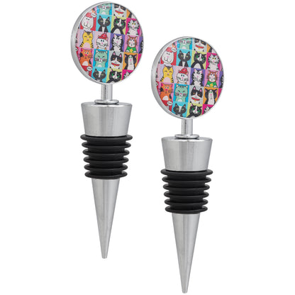 Pet Portrait Wine Stopper - Set of 2