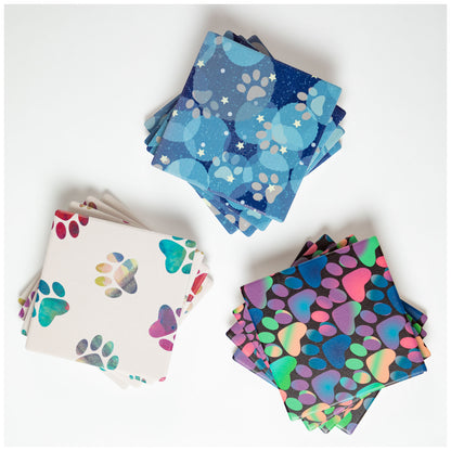 Paw Print Coaster - Set of 4