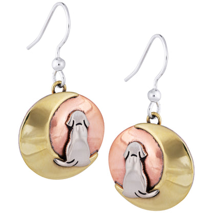 Moonlight Dog Earrings | Fair Trade