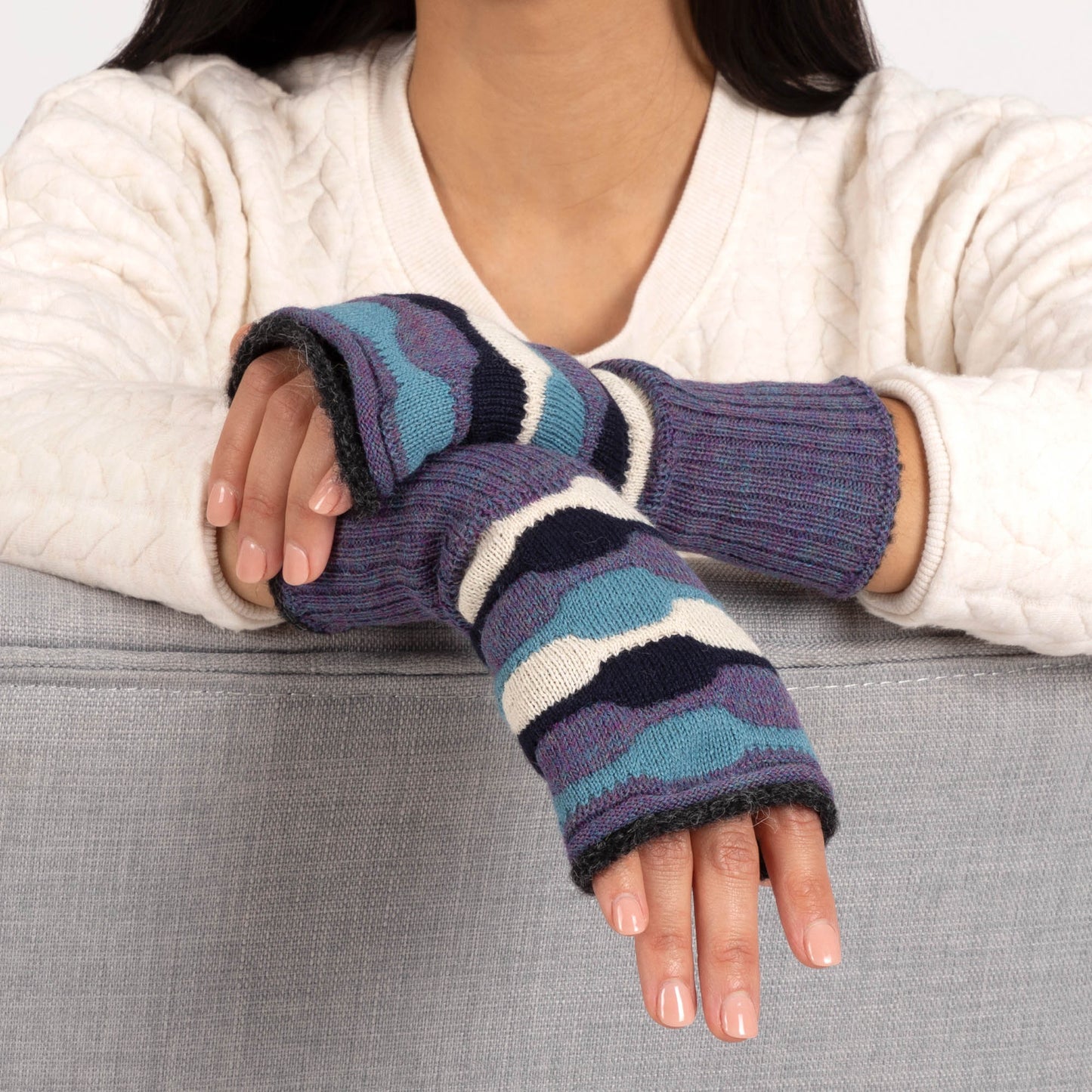 Slouchy Alpaca Fingerless Mittens