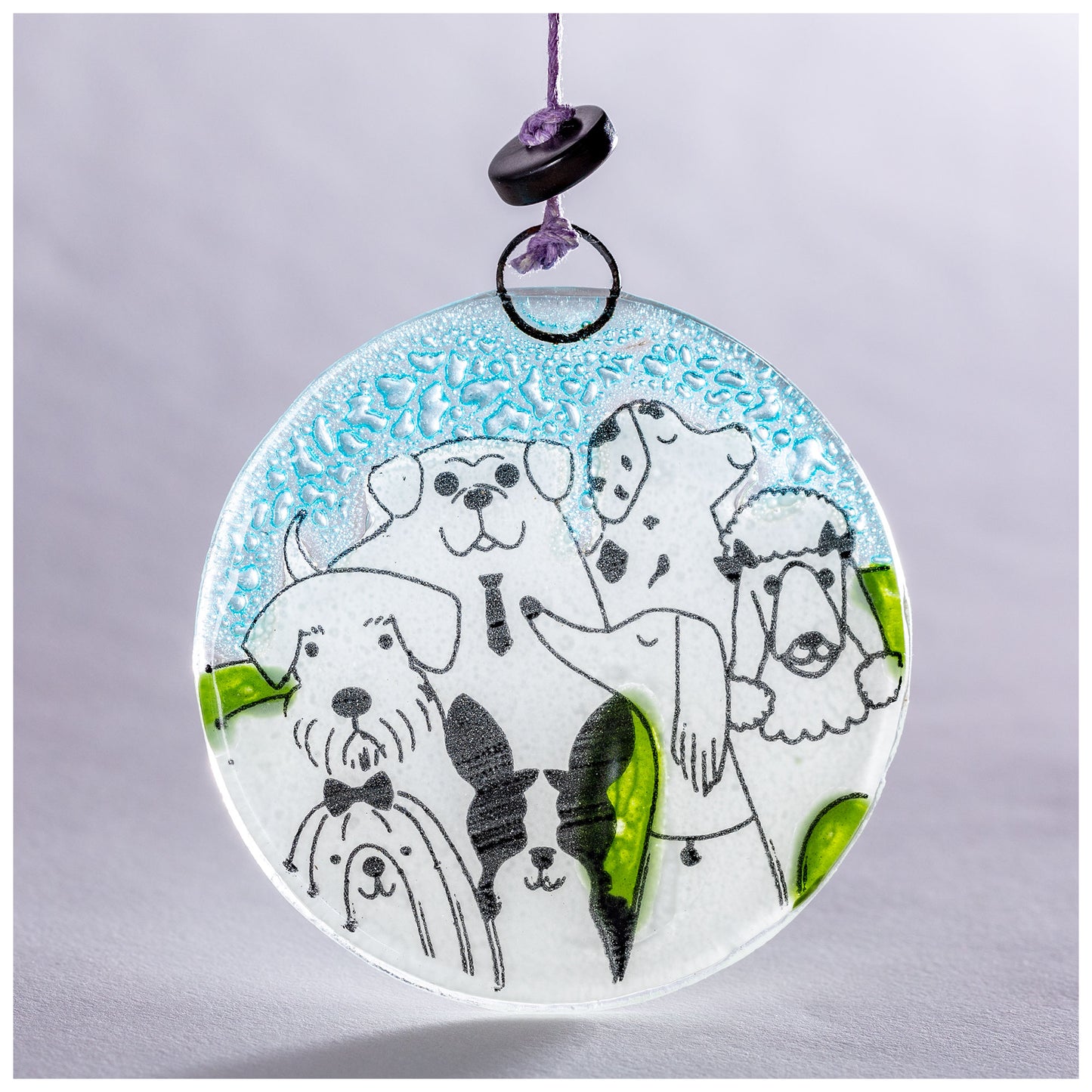 All Over Pets Recycled Glass Ornament