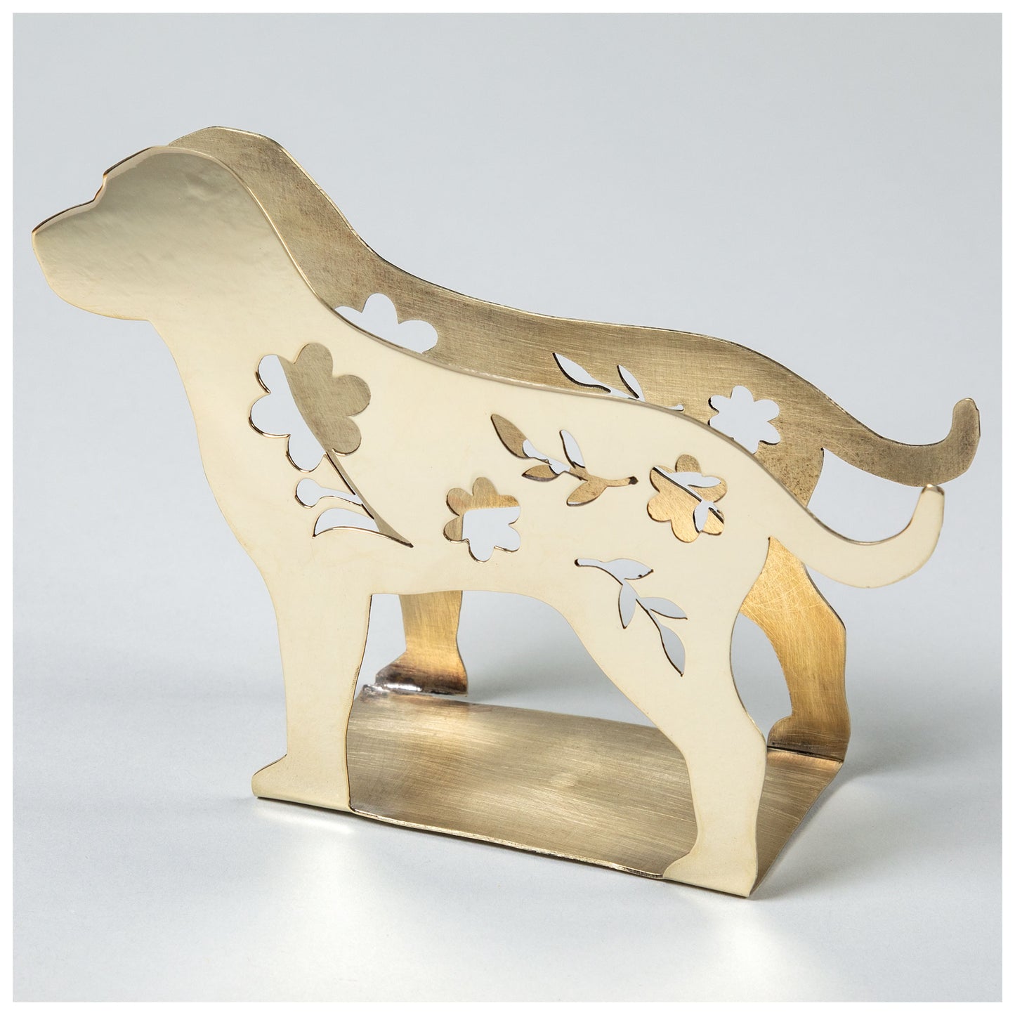 Fancy Dog Mixed Metal Napkin Holder