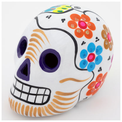 Hand Painted Ceramic Skull