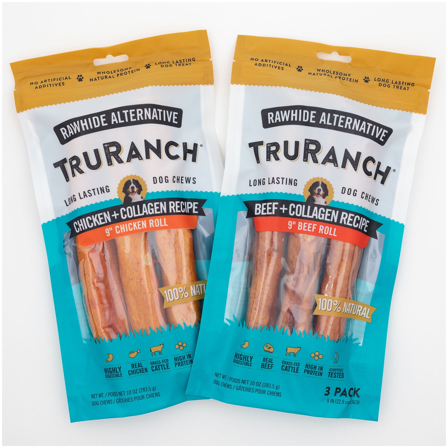 TruRanch&reg; 9" Collagen Roll - 3 Pack