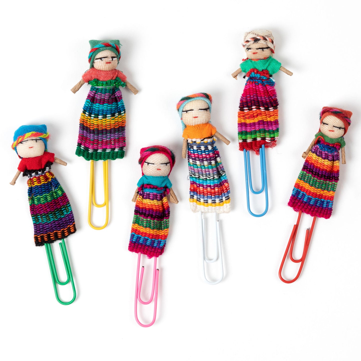 Worry No More Dolls Paper Clips - Set of 6