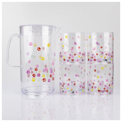 Tumbling Paws 64 oz Pitcher & Drinkware Set