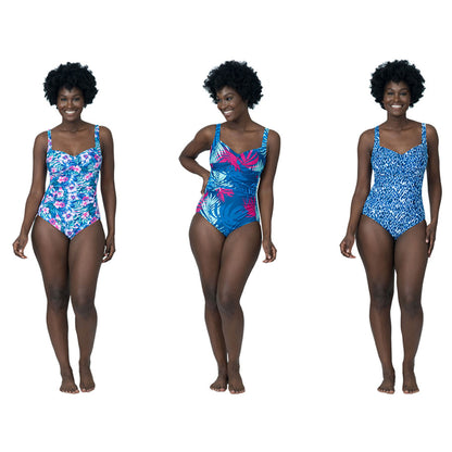 Caribbean Sand&trade; Full Coverage One Piece Swimsuit