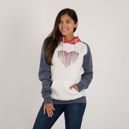 Patriotic Paw Raglan Hoodie