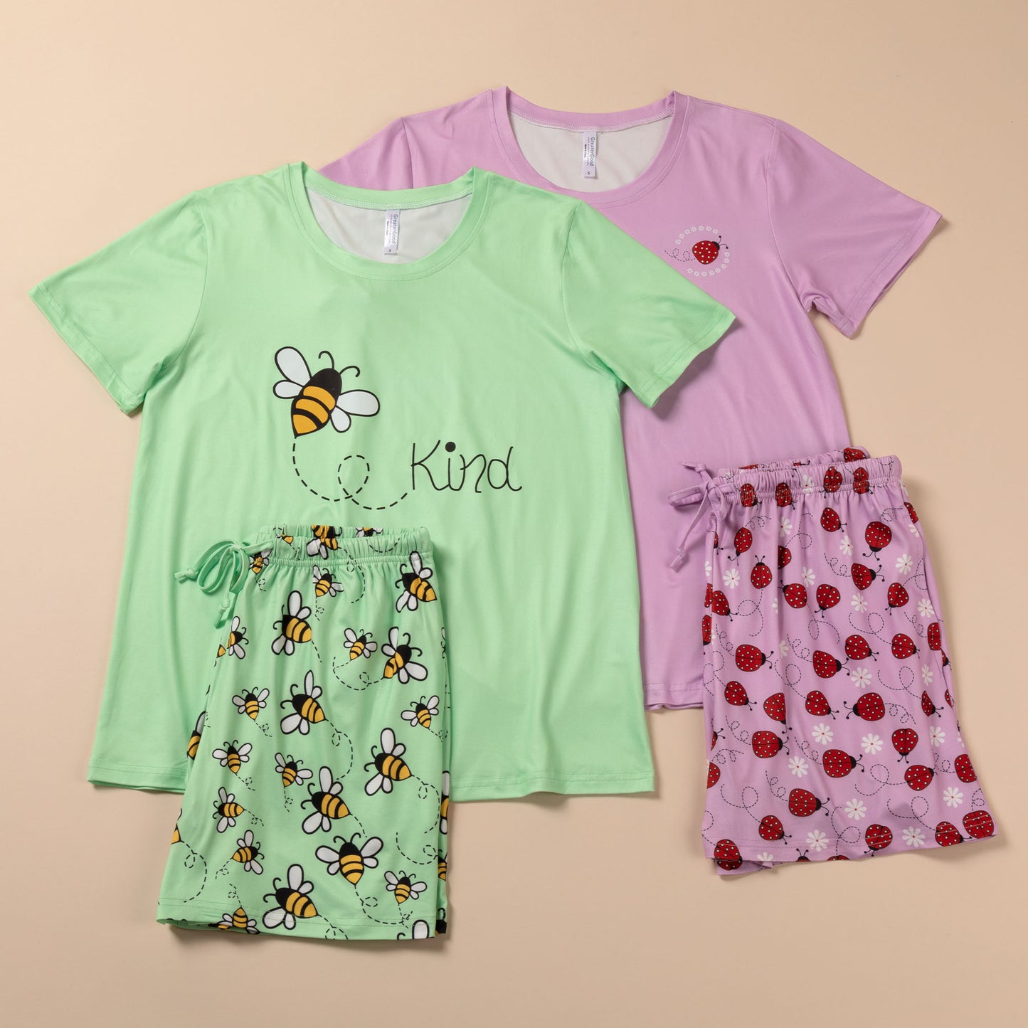 Fluttering Friends Soft Touch Pajama Shorts Set