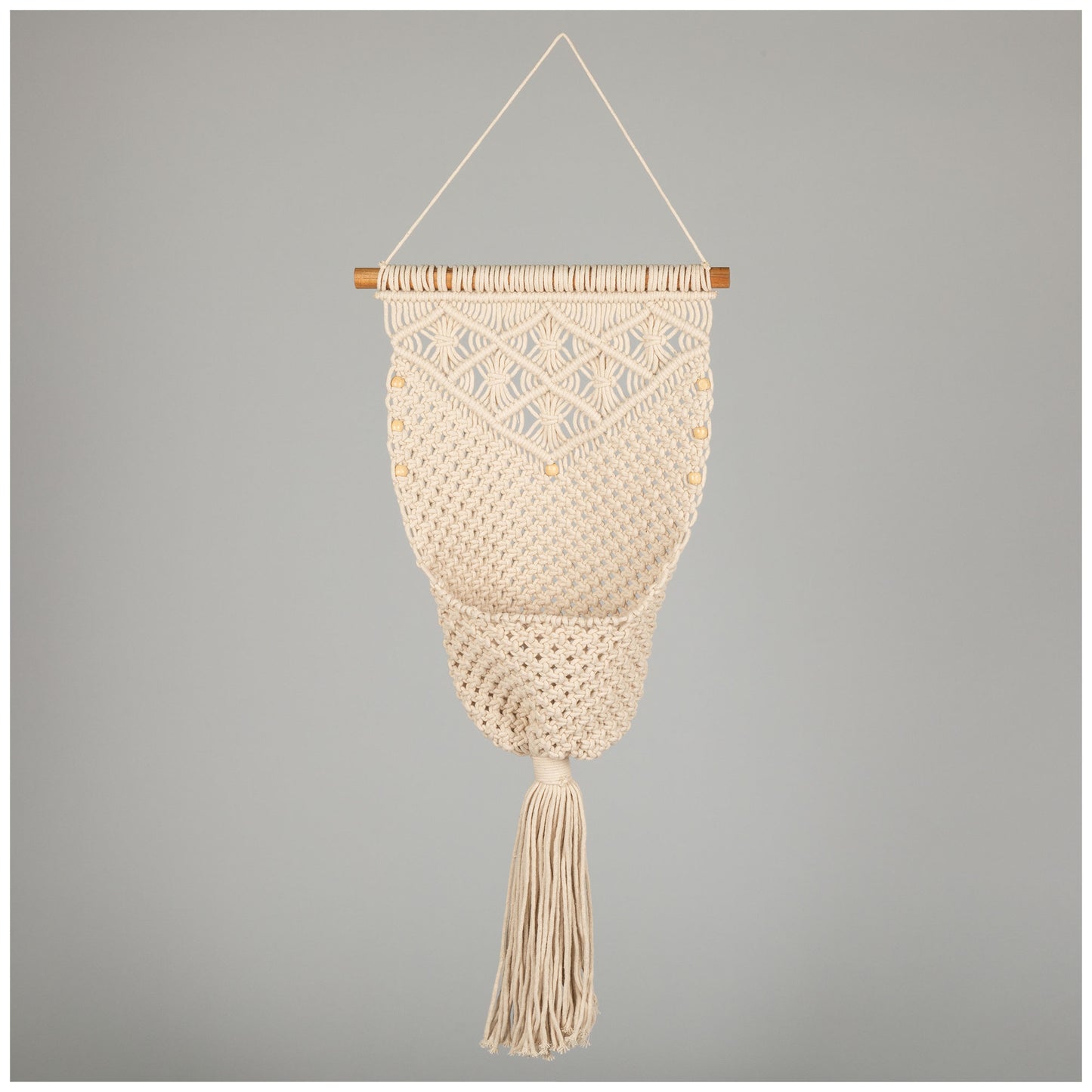 Macrame Hanging Wall Basket