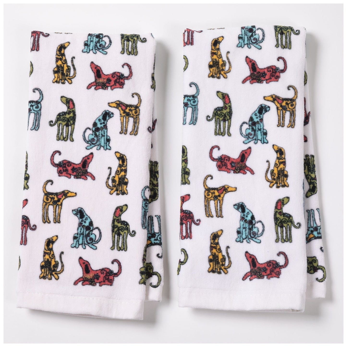 Festival Pets Hand Towel - Set of 2