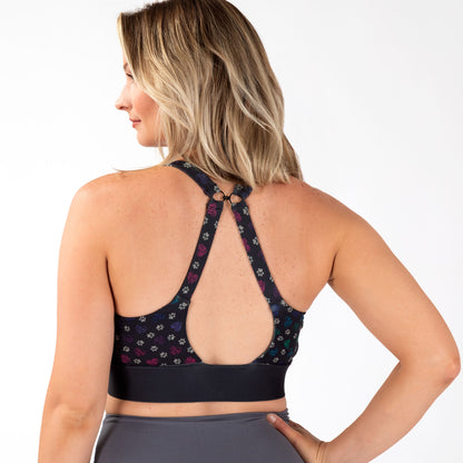 Zip Front Sports Bra