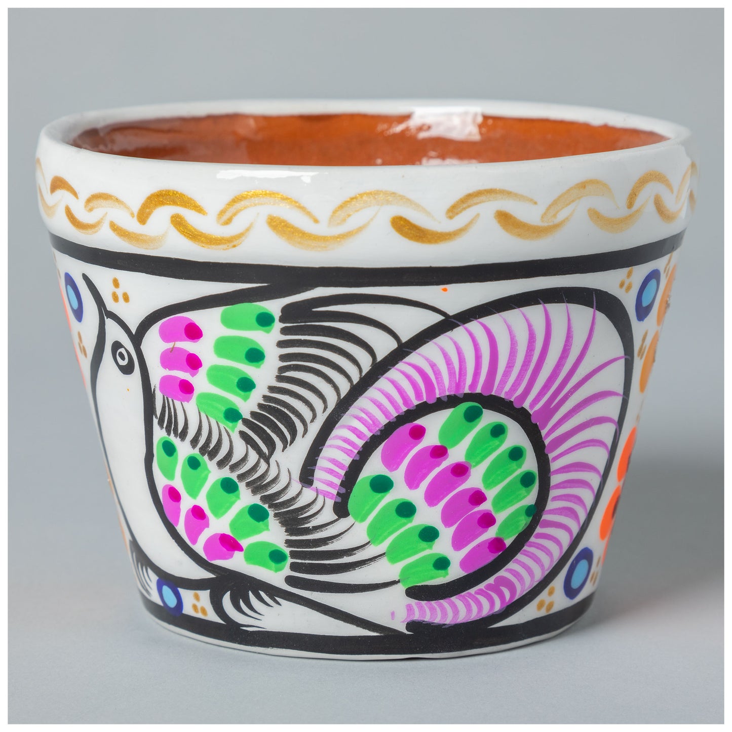 Fiesta Hand Painted Small Ceramic Planter