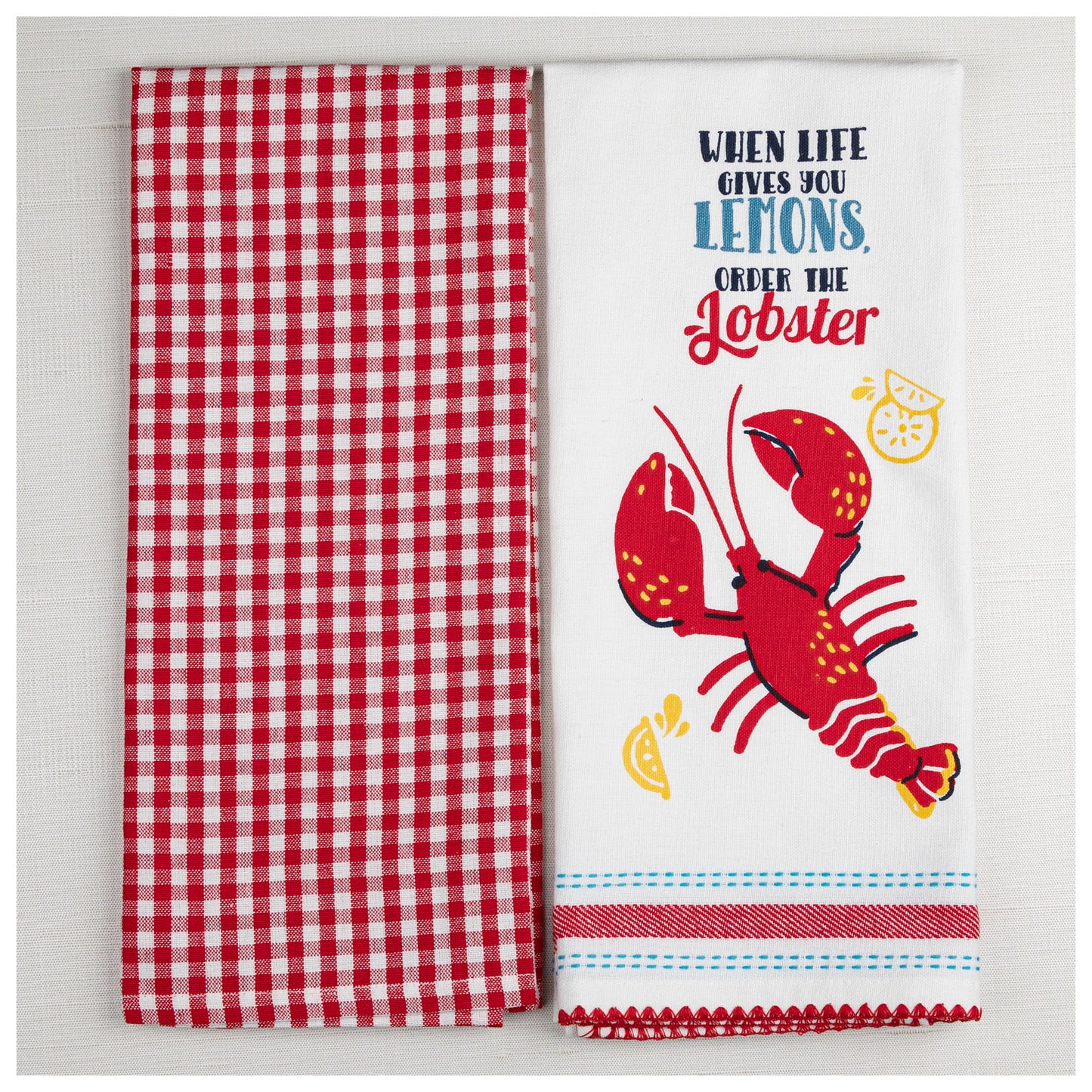 Lobster Dish Towel - Set of 2