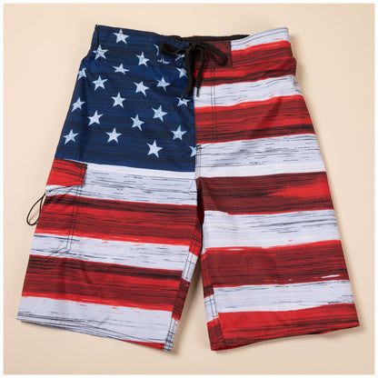 Men's Patriotic Swim Trunks