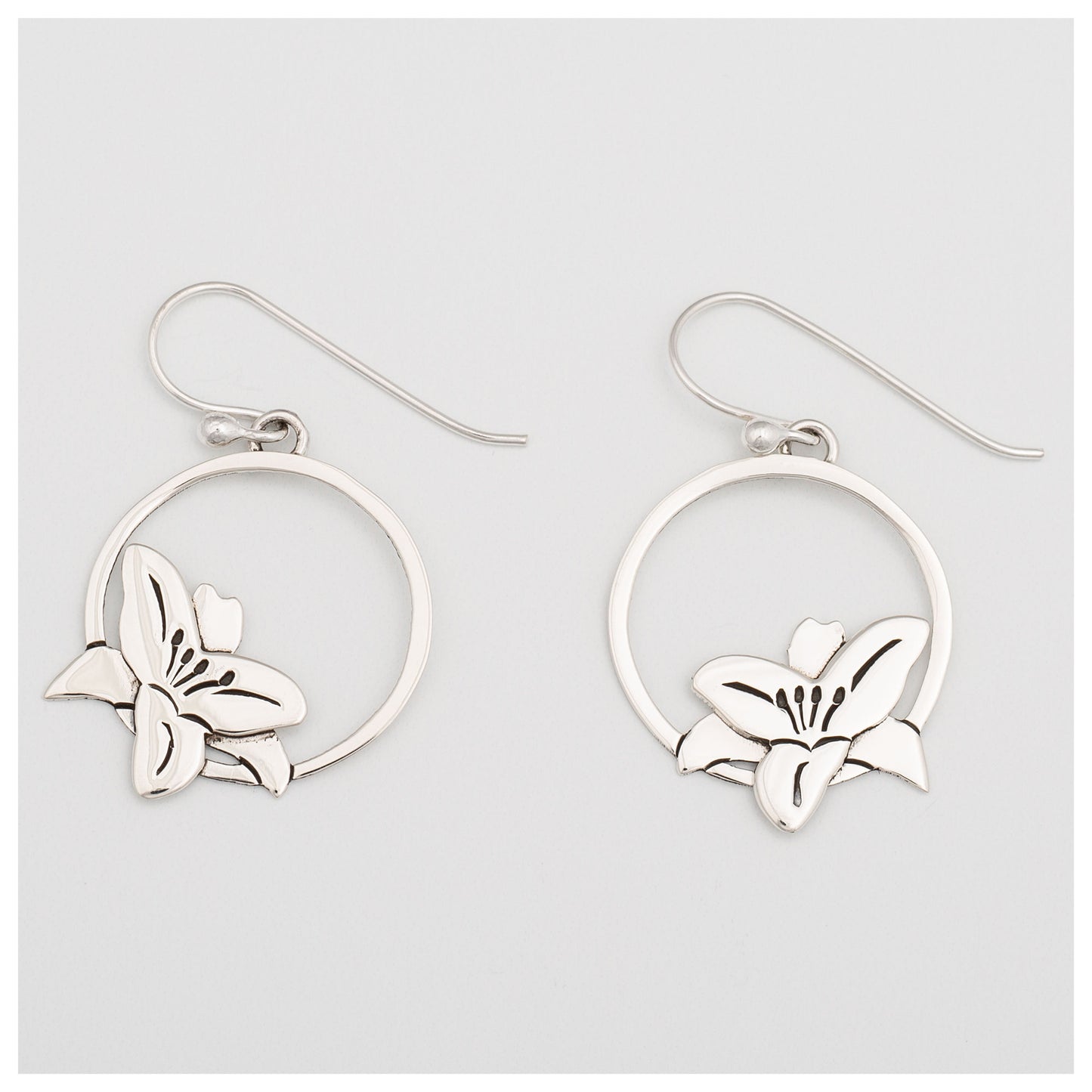 Blooming Flowers Sterling Earrings