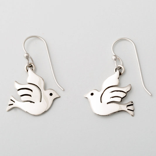 Peace Dove Sterling Earrings