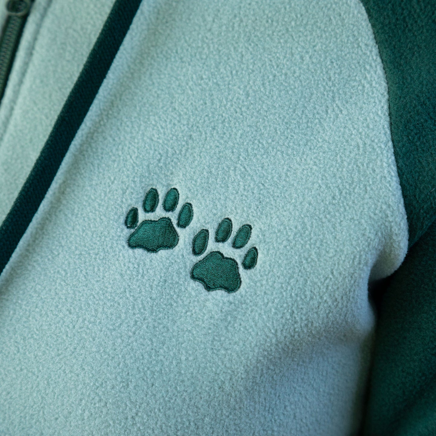 Paw Print Raglan Fleece Jacket