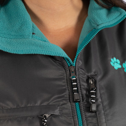 Paw Print Heavyweight Polar Fleece Jacket