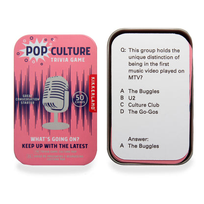 On the Go Trivia Tin Game