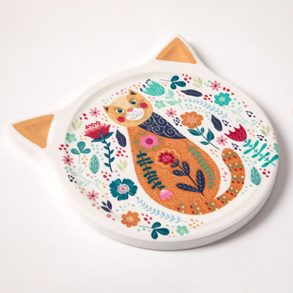 Cat Beauty Water Absorbent Coasters - Set of 4